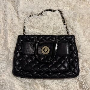 Kate Spade ♠️ Black Liberty Street Campbell Quilted Satchel Bag NWT